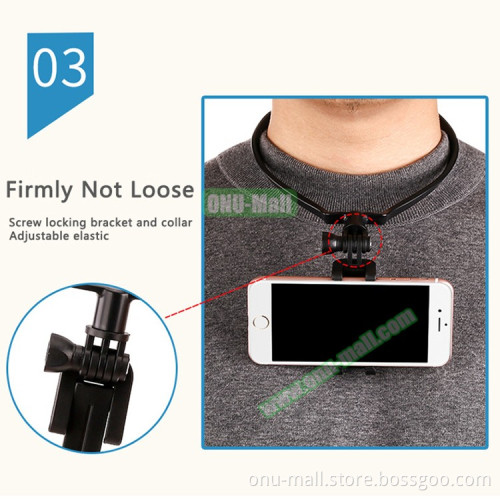New Arrival Plastic Handsfree Neck Mobile Phone Holder for Video Football Match